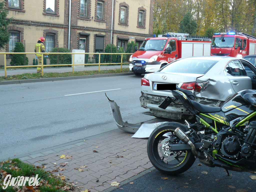 Tarnowskie Góry. Zderzenie motocykla i osobówki