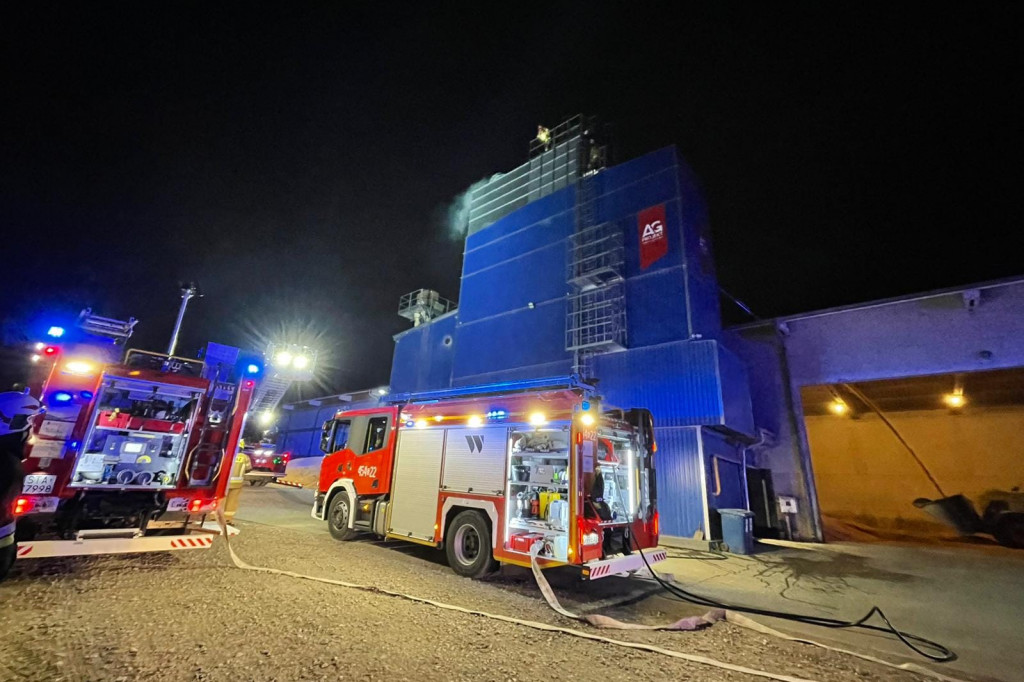 Paliła się suszarnia kukurydzy