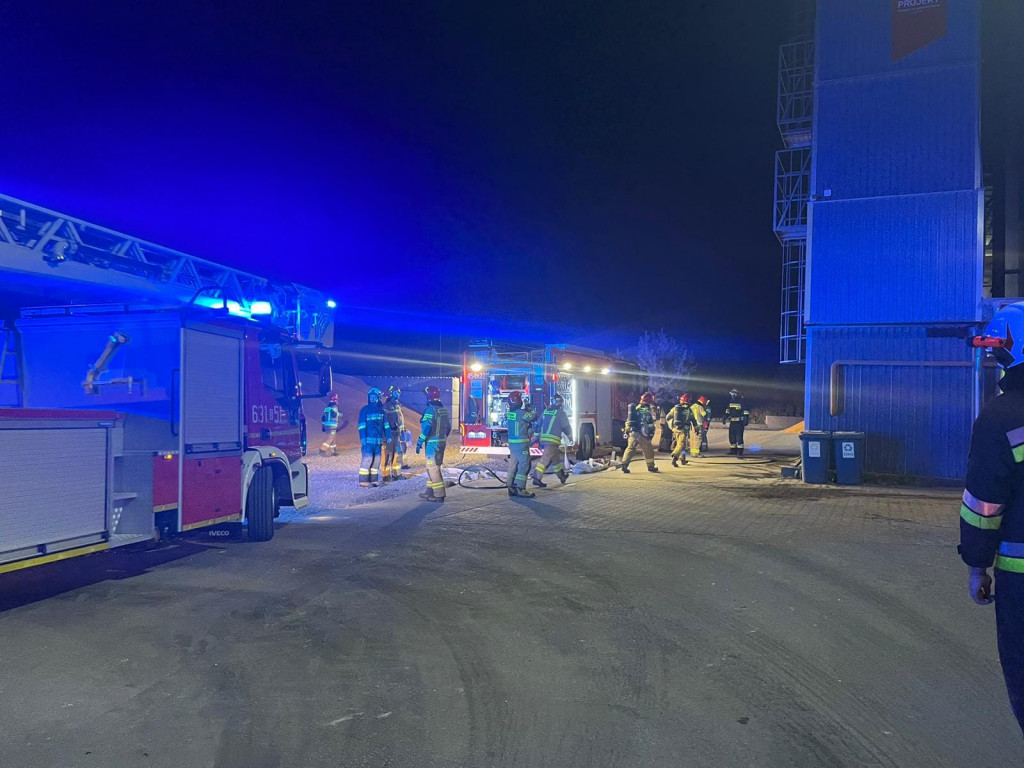 Paliła się suszarnia kukurydzy