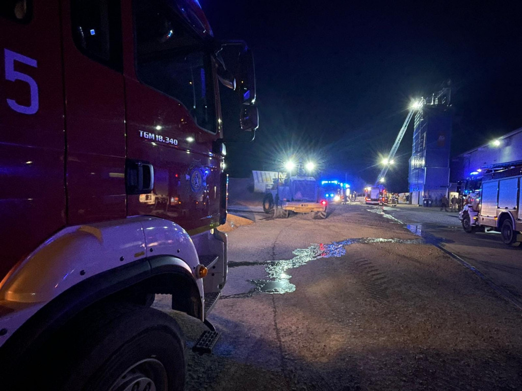 Paliła się suszarnia kukurydzy