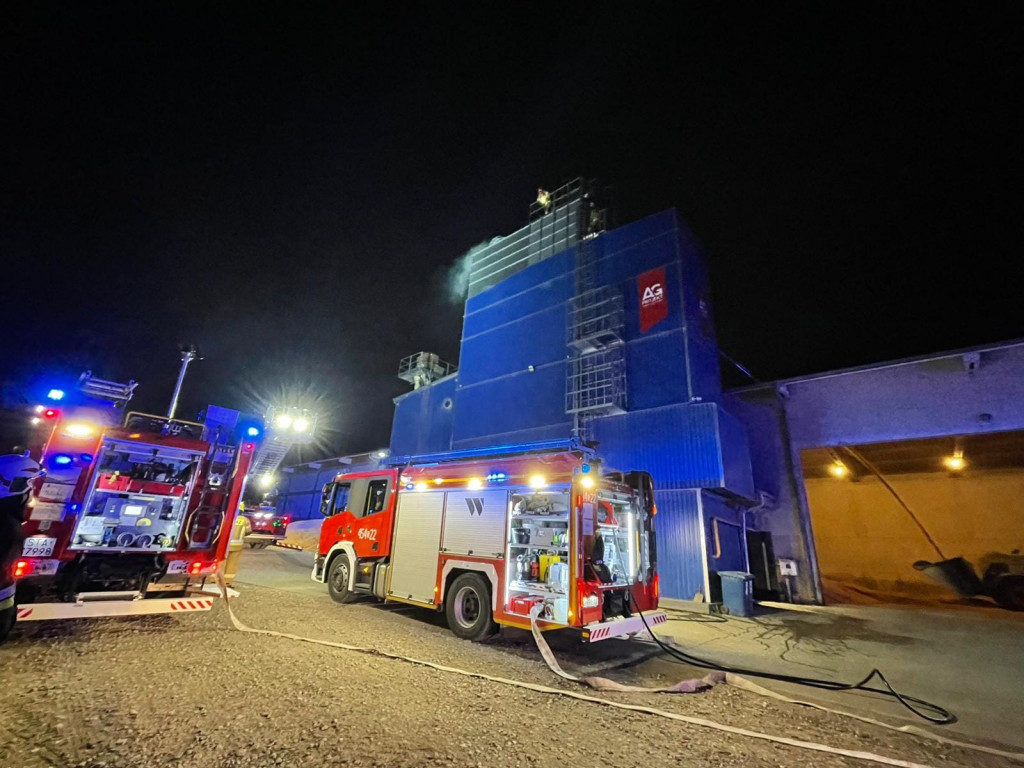 Paliła się suszarnia kukurydzy