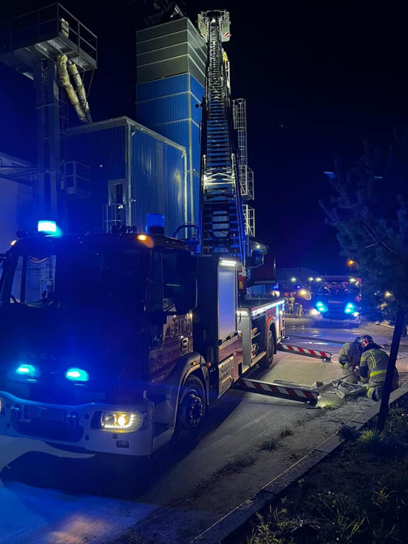 Paliła się suszarnia kukurydzy