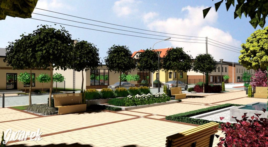 Przebudowa ul. 1 Maja w Kaletach. Wizualizacja