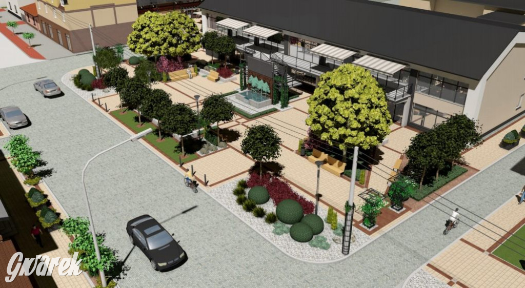 Przebudowa ul. 1 Maja w Kaletach. Wizualizacja