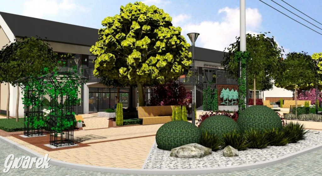 Przebudowa ul. 1 Maja w Kaletach. Wizualizacja