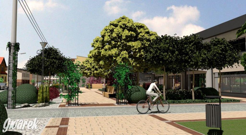 Przebudowa ul. 1 Maja w Kaletach. Wizualizacja