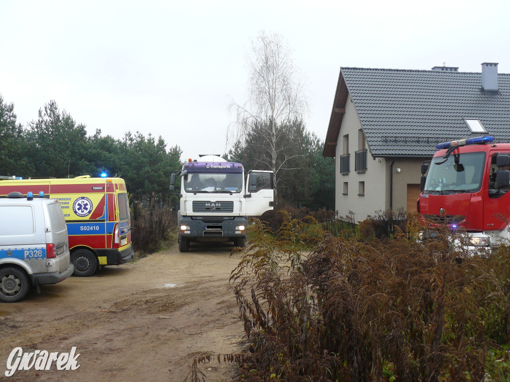 Tarnowskie Góry, Sowice. Wypadek przy budowie domu