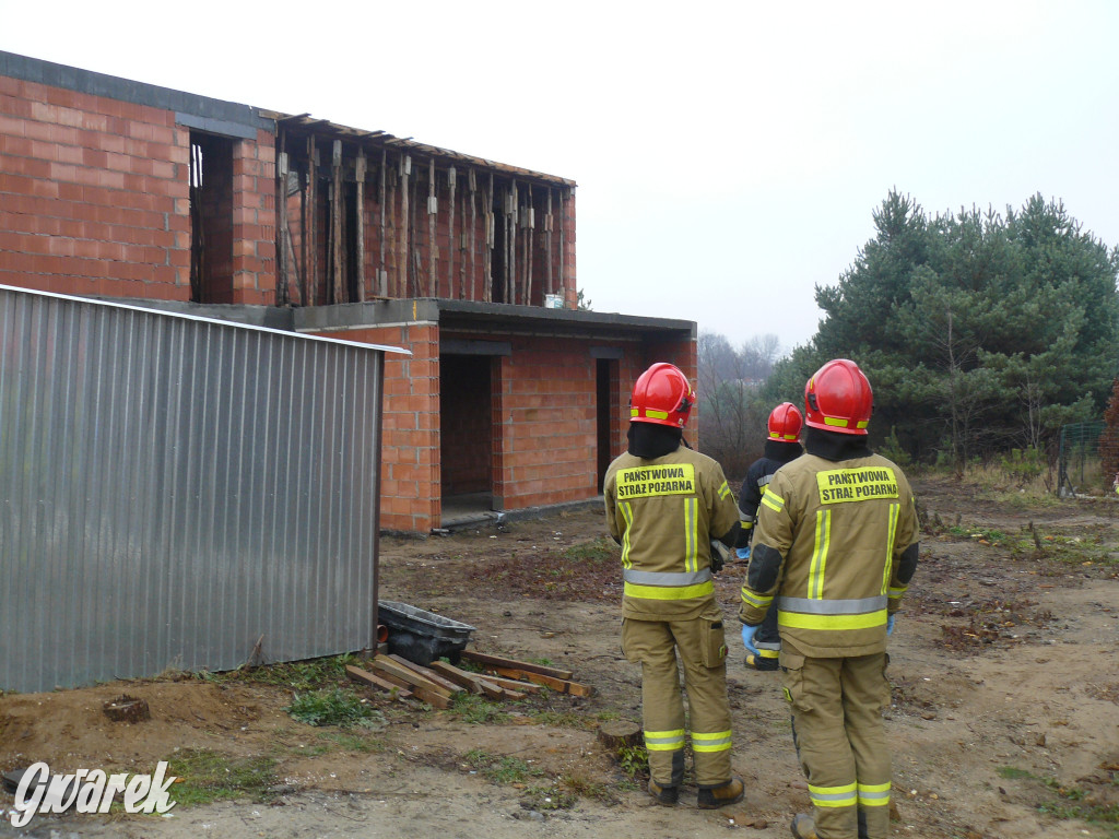 Tarnowskie Góry, Sowice. Wypadek przy budowie domu