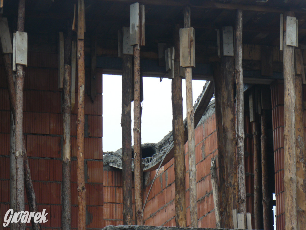 Tarnowskie Góry, Sowice. Wypadek przy budowie domu