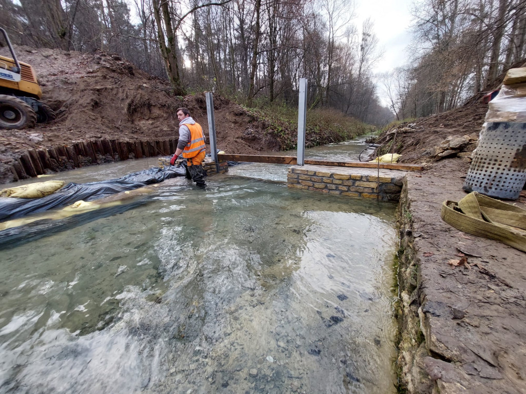 Prace przy Bramie Gwarków, parking niemal gotowy