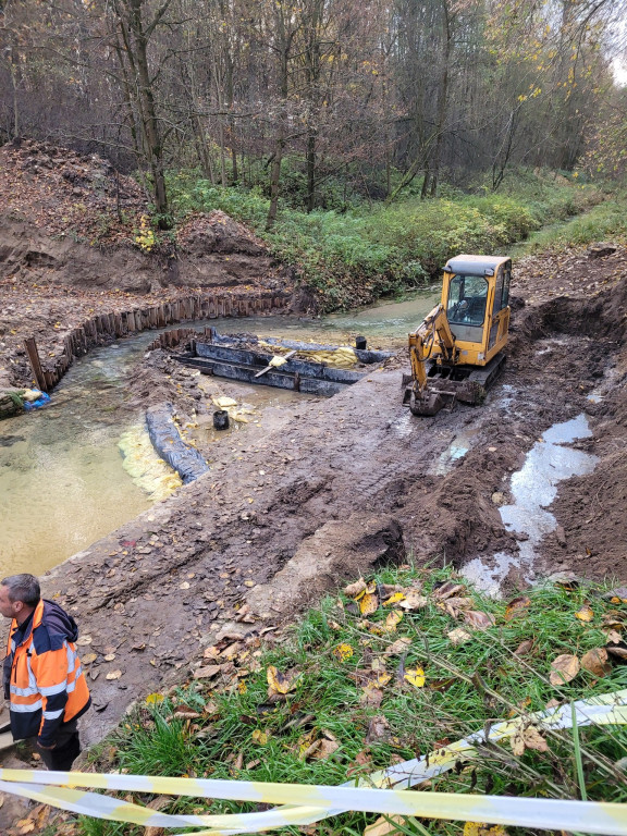 Prace przy Bramie Gwarków, parking niemal gotowy
