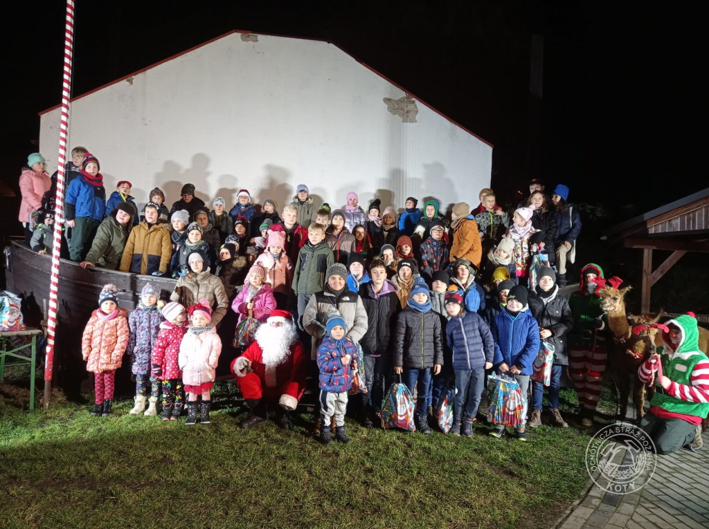 Zamiast reniferów były alpaki, mikołajki z druhami