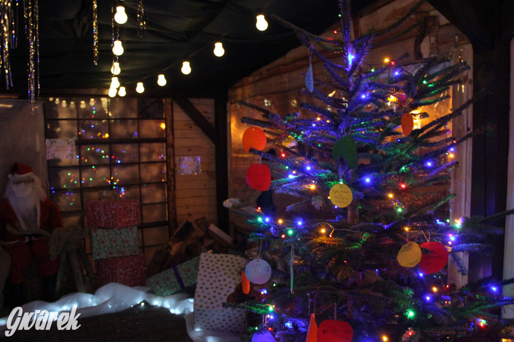 Ogród świąteczny przy burgerowni Wyrąbane
