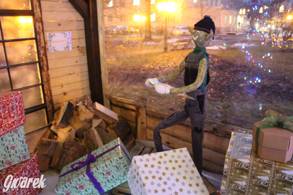 Ogród świąteczny przy burgerowni Wyrąbane