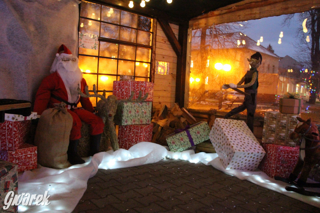 Ogród świąteczny przy burgerowni Wyrąbane