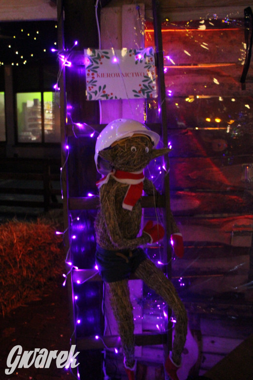 Ogród świąteczny przy burgerowni Wyrąbane