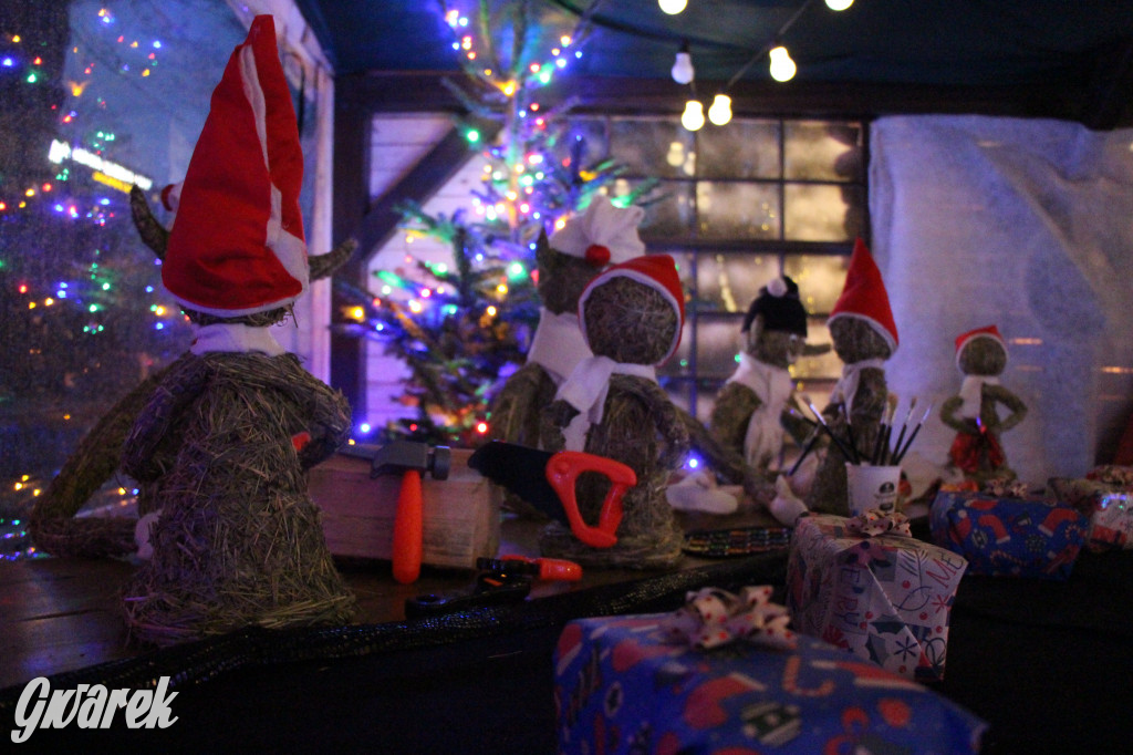 Ogród świąteczny przy burgerowni Wyrąbane