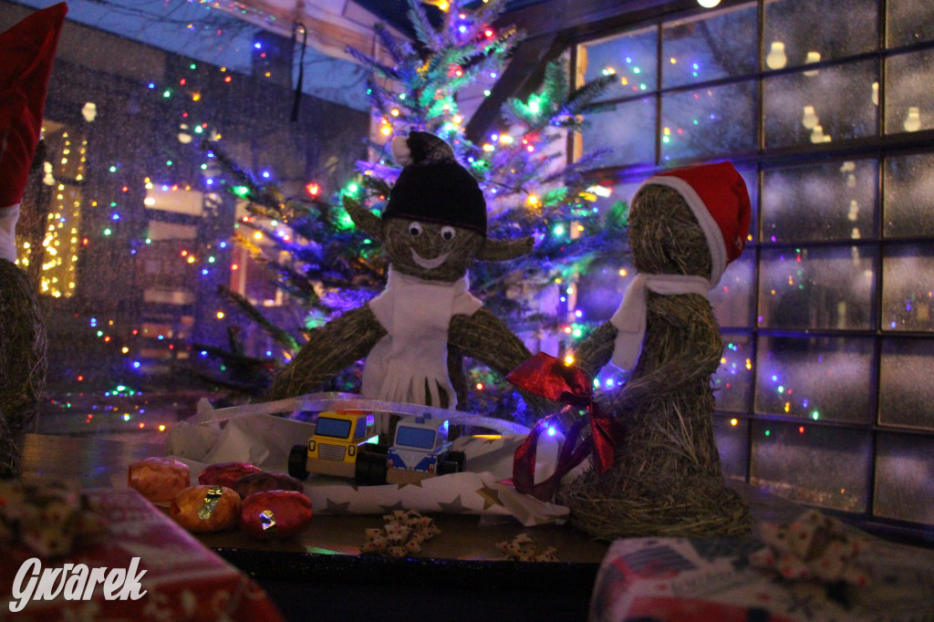 Ogród świąteczny przy burgerowni Wyrąbane