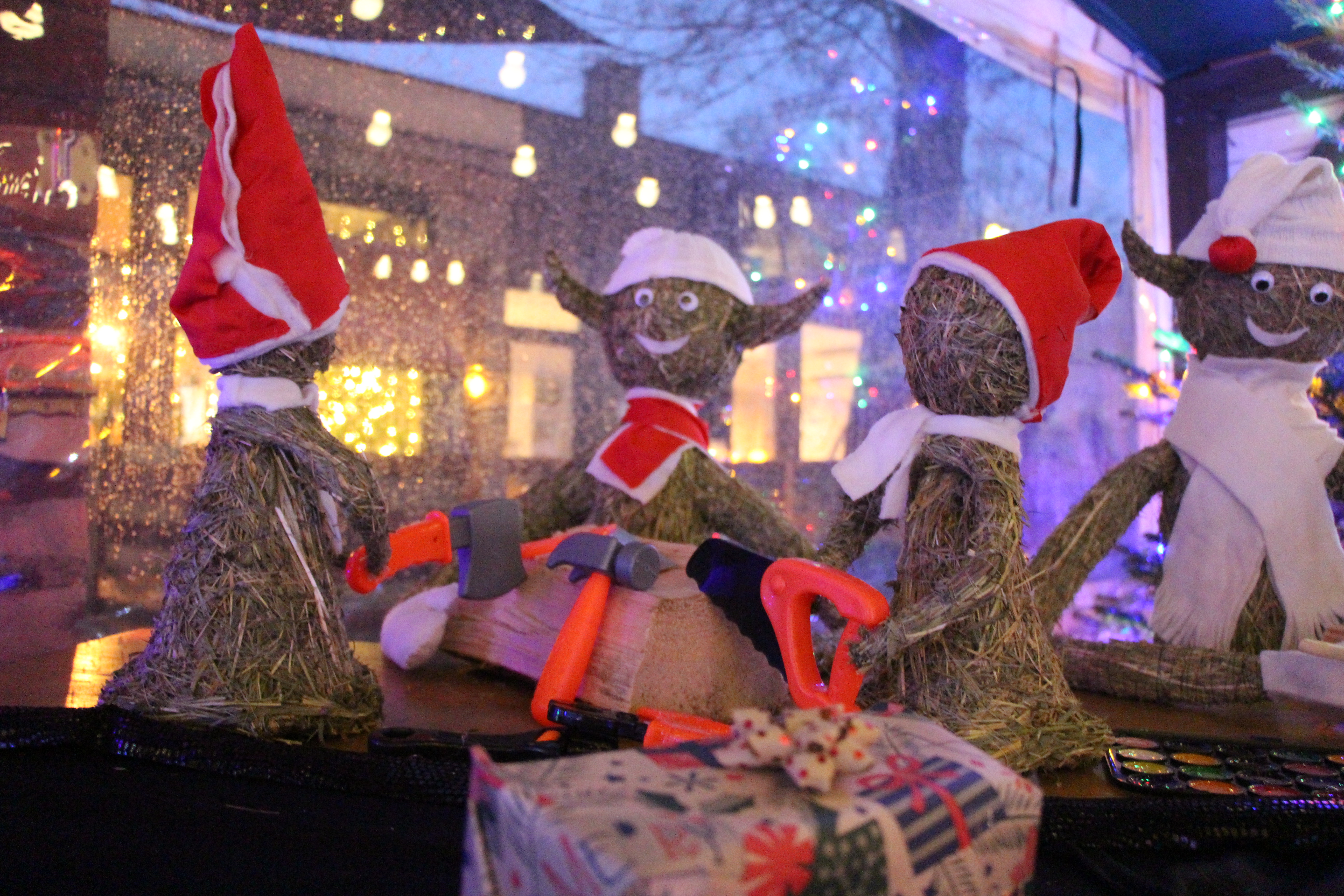 Ogród świąteczny przy burgerowni Wyrąbane