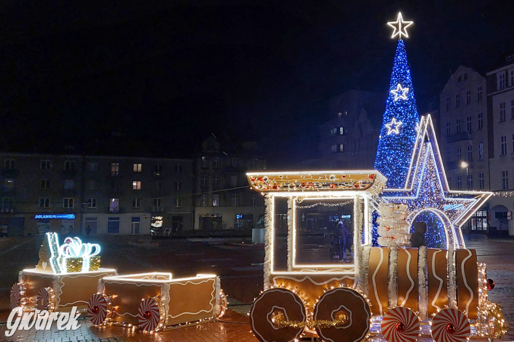 Świąteczny nastrój na rynku w Bytomiu