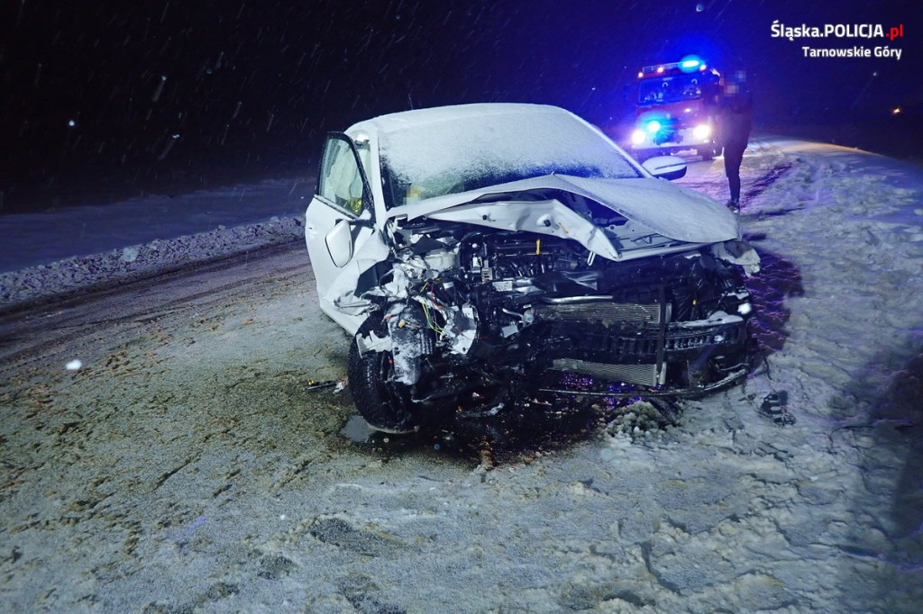 Wypadek na krajowej drodze