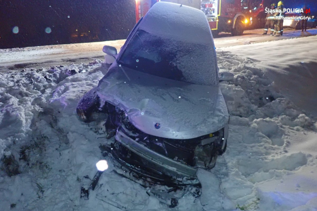 Wypadek na krajowej drodze