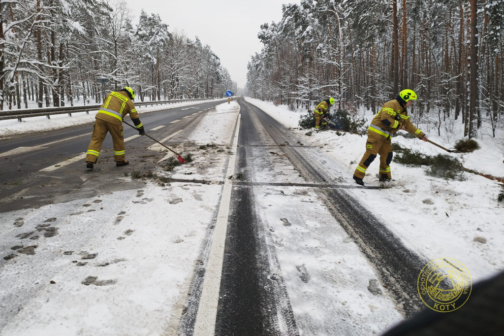 Powiat tarnogórski. Zimowe wyjazdy strażaków
