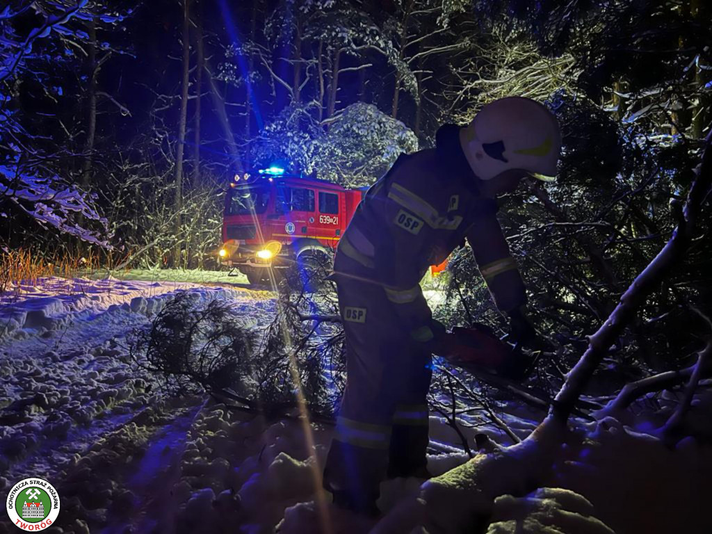 Powiat tarnogórski. Zimowe wyjazdy strażaków