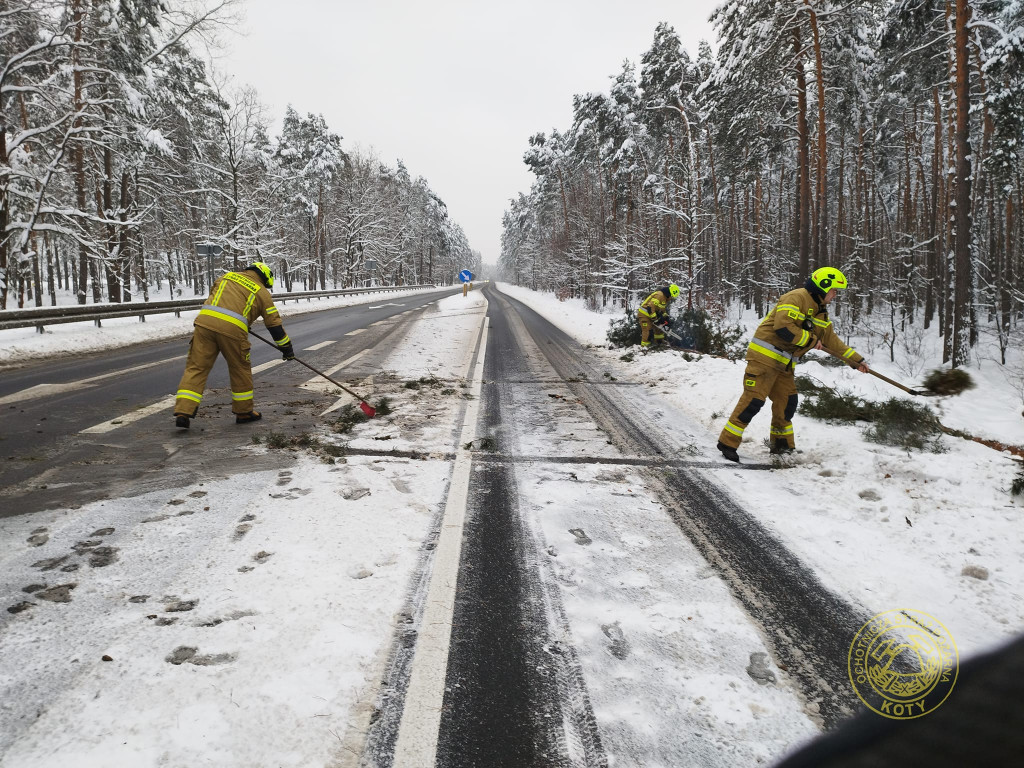 Powiat tarnogórski. Zimowe wyjazdy strażaków