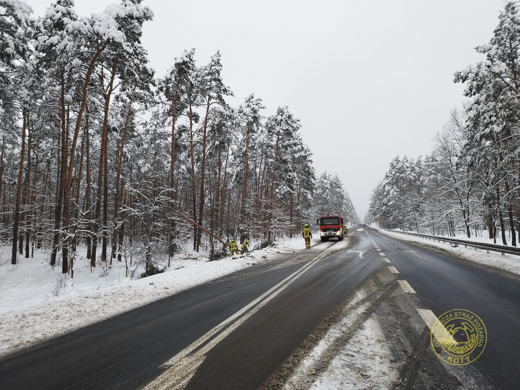 Powiat tarnogórski. Zimowe wyjazdy strażaków