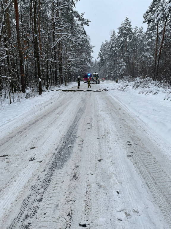 Powiat tarnogórski. Zimowe wyjazdy strażaków