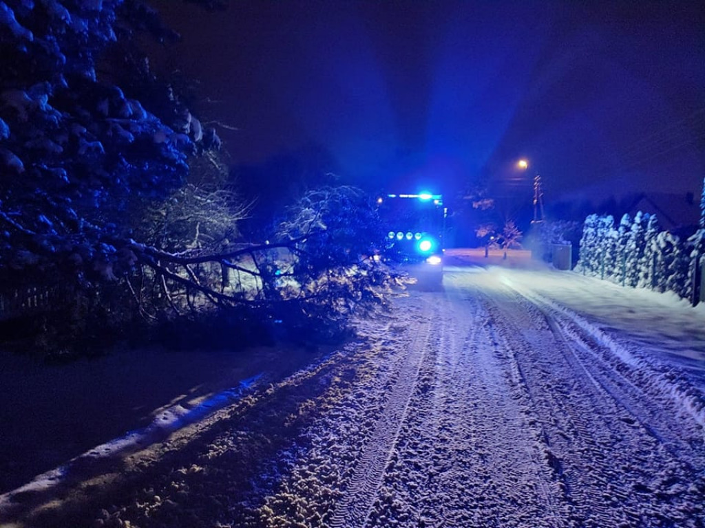 Powiat tarnogórski. Zimowe wyjazdy strażaków