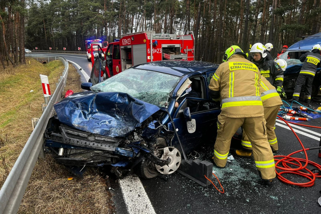 Wypadek na DK 11 w Tworogu