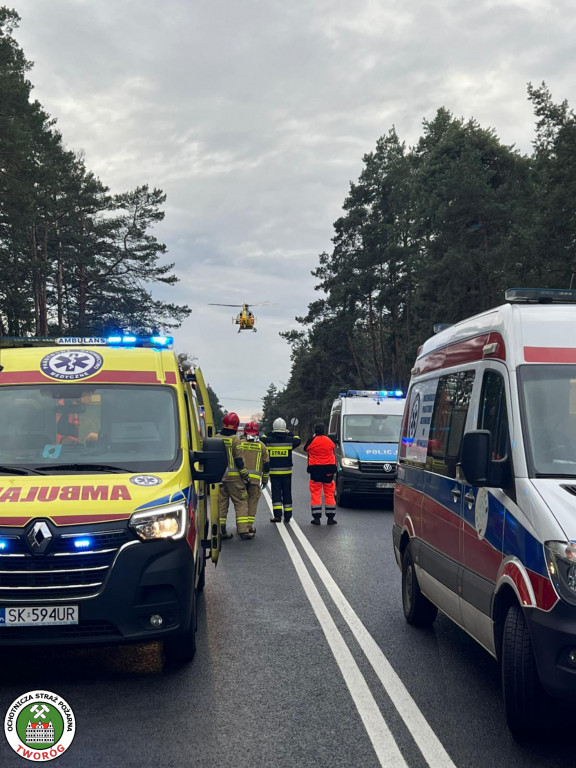 Wypadek na DK 11 w Tworogu