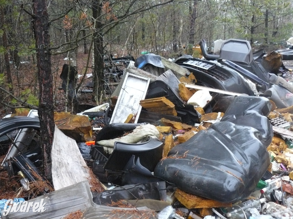 Tarnowskie Góry. Dzikie wysypisko odpadów