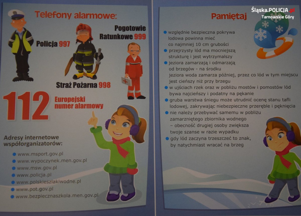 Uczniowie z Rybnej w komendzie policji i starostwie