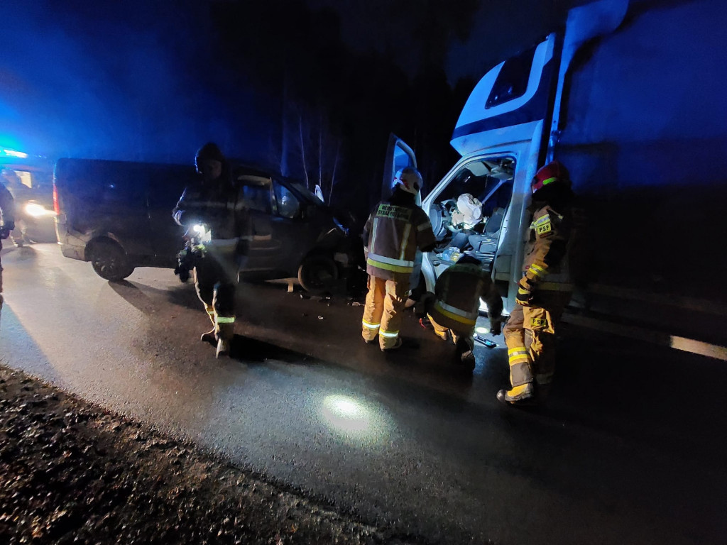 Zderzenie samochodów na ul. Pyskowickiej