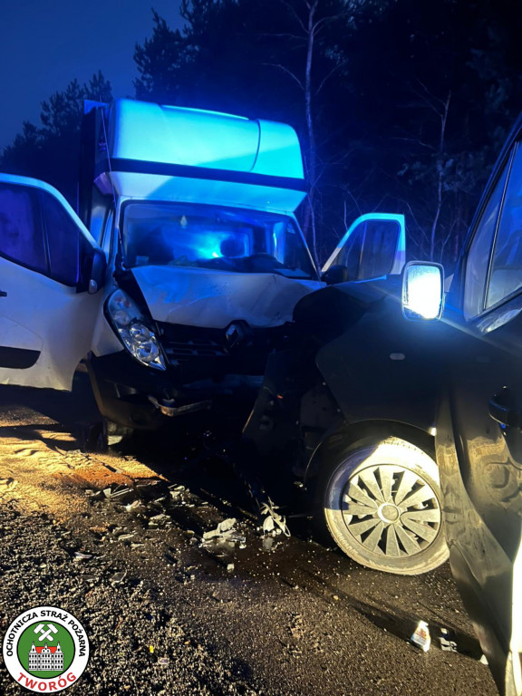 Zderzenie samochodów na ul. Pyskowickiej