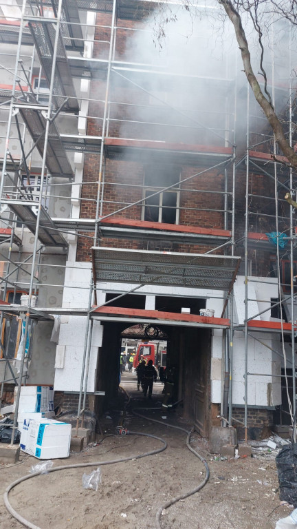 Bytom. Pożar wybuchł w kuchni