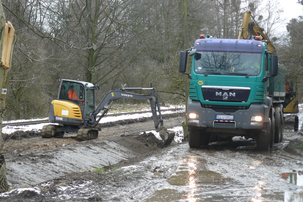 Tarnowskie Góry. Droga rowerowa przy torach