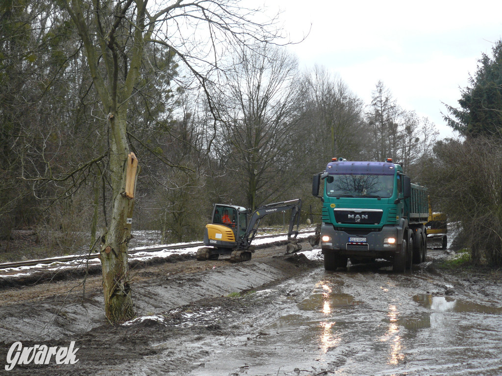 Tarnowskie Góry. Droga rowerowa przy torach