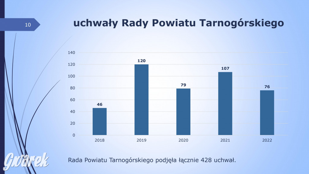 Aktywność radnych powiatowych - prezentacja
