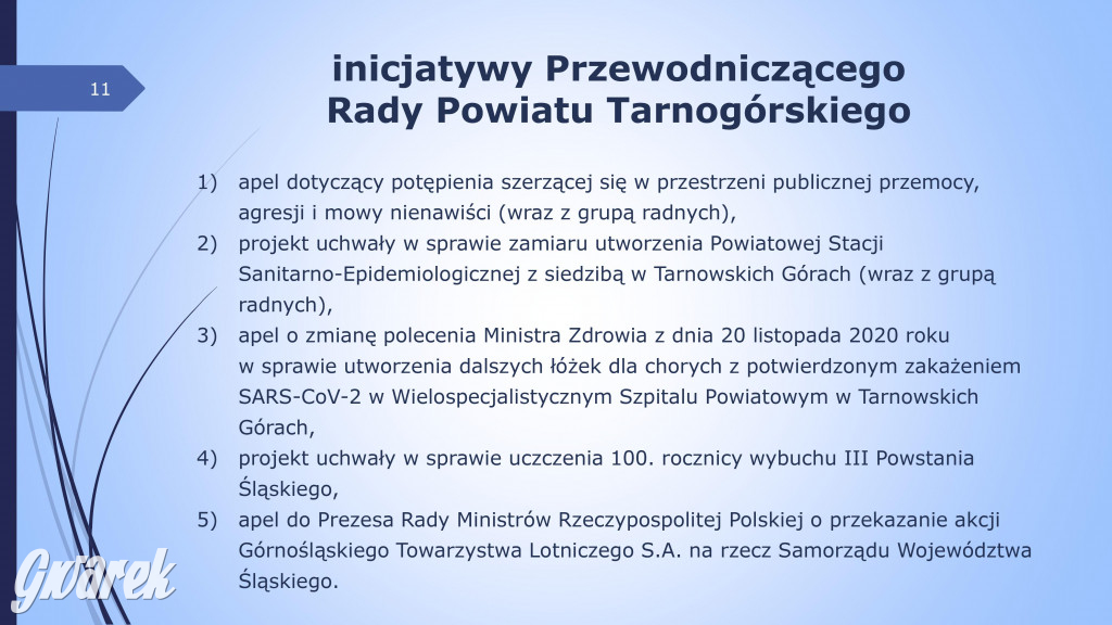 Aktywność radnych powiatowych - prezentacja