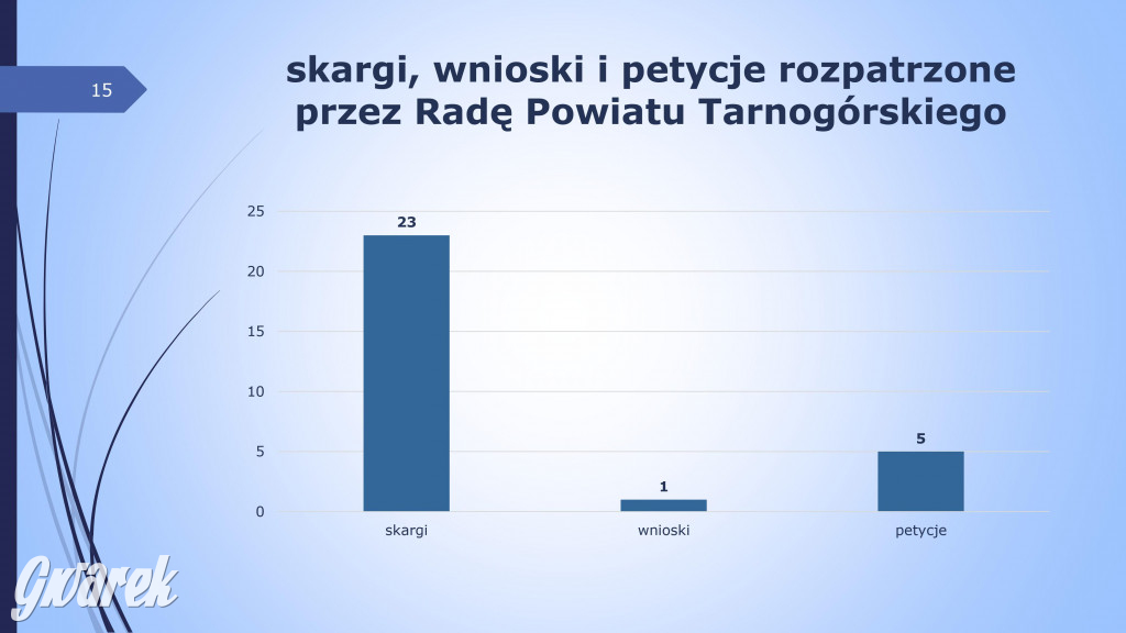 Aktywność radnych powiatowych - prezentacja