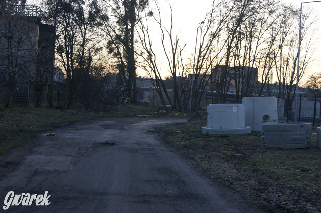 Tarnowskie Góry. Ulica Polna w remoncie
