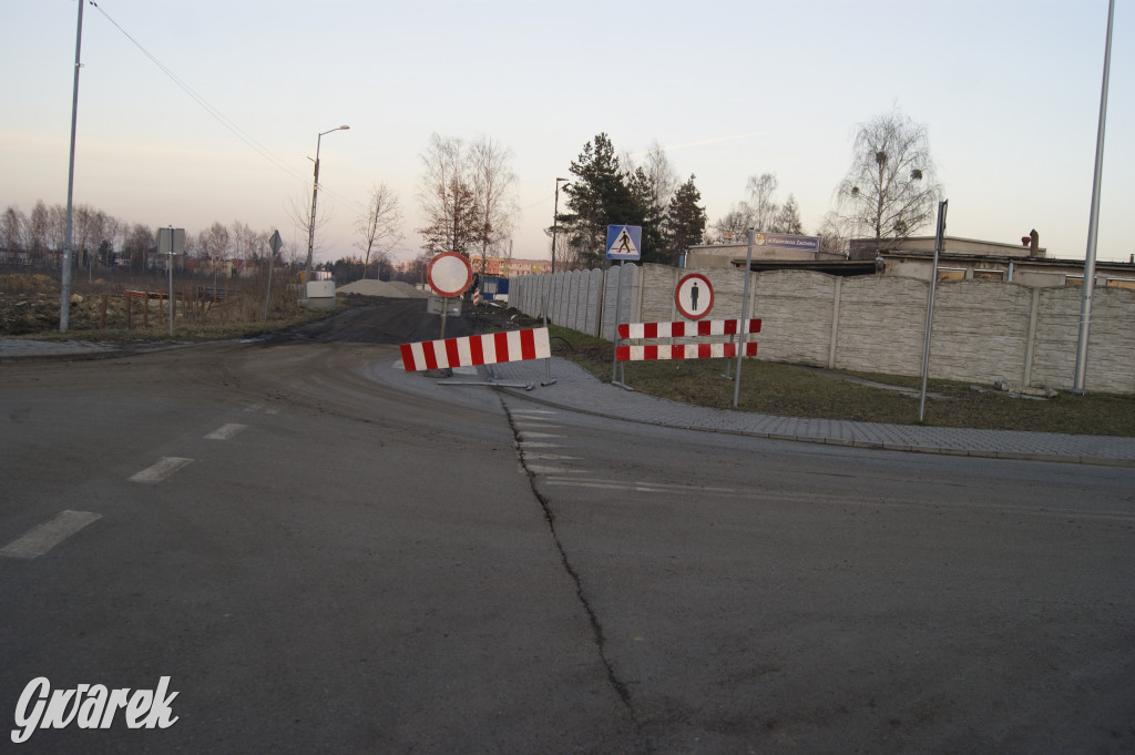 Tarnowskie Góry. Ulica Polna w remoncie