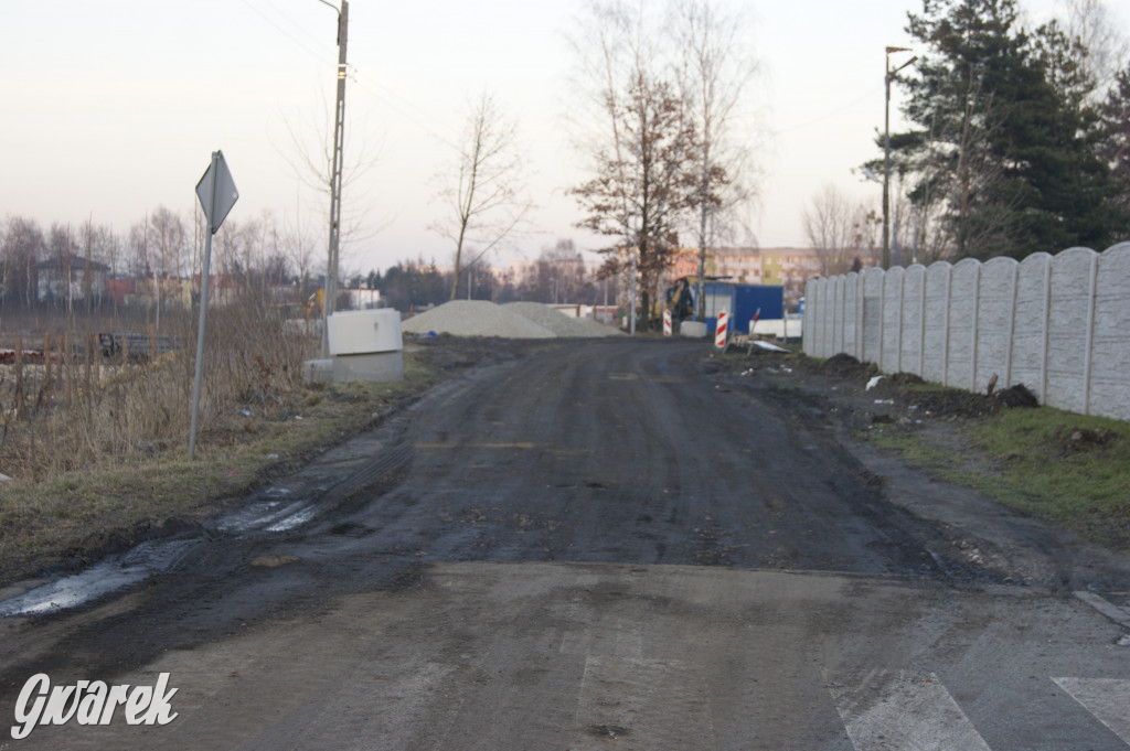 Tarnowskie Góry. Ulica Polna w remoncie
