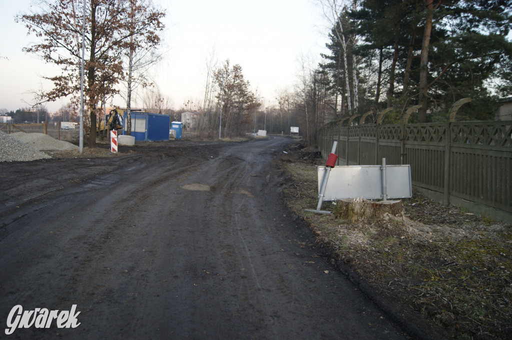 Tarnowskie Góry. Ulica Polna w remoncie
