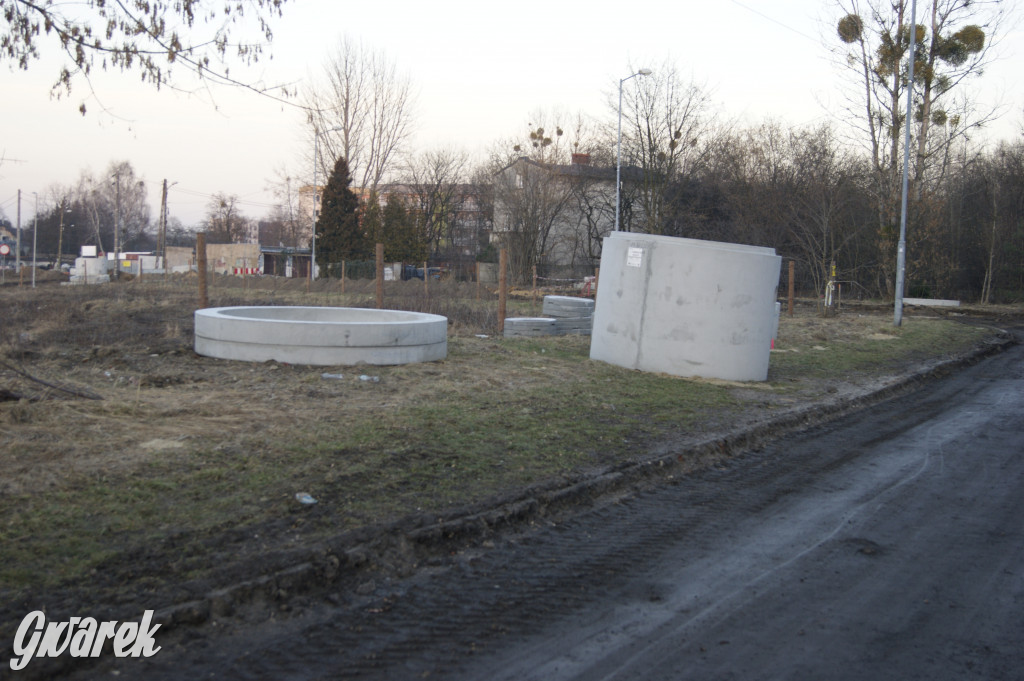 Tarnowskie Góry. Ulica Polna w remoncie