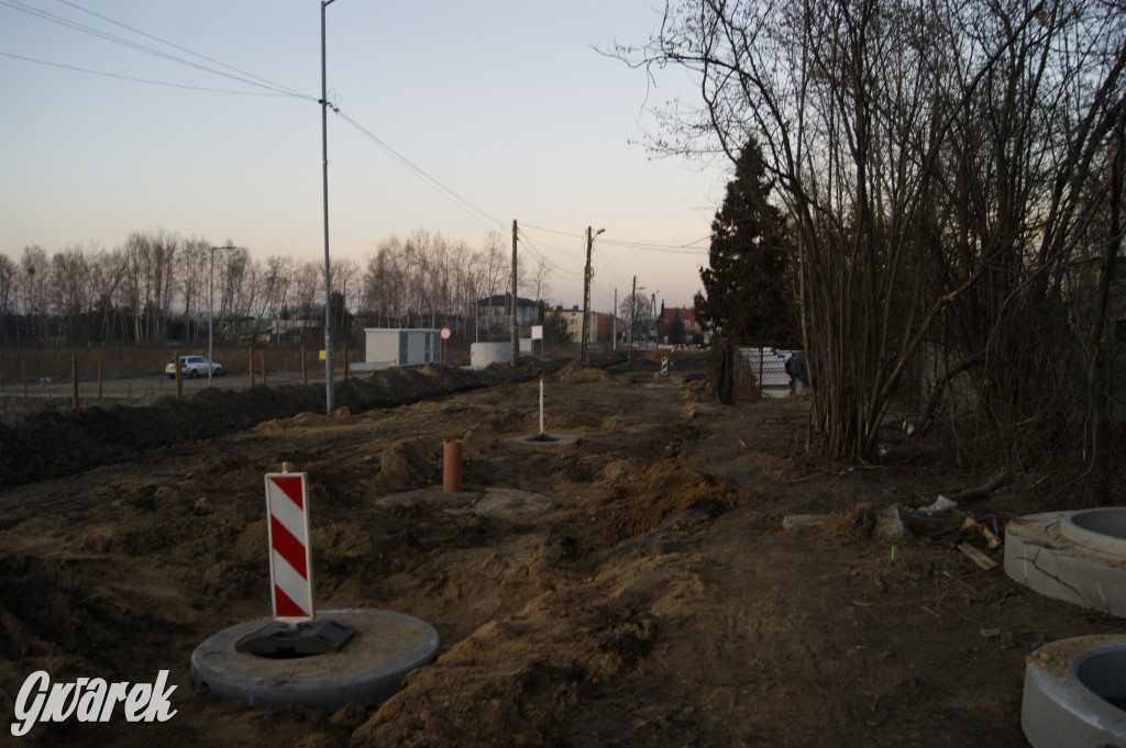 Tarnowskie Góry. Ulica Polna w remoncie